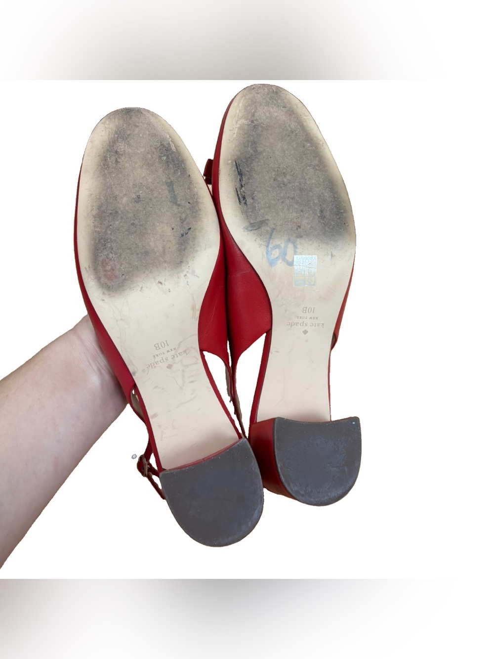 Kate Spade NY Bachata SB Pump Women’s Size 10B Slingback Heeled Leather Holiday - Picture 4 of 7